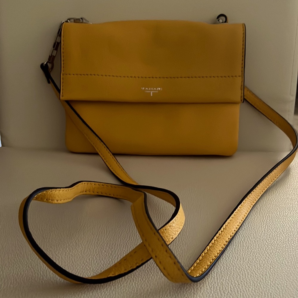 Tahari Yellow Crossbody Bag